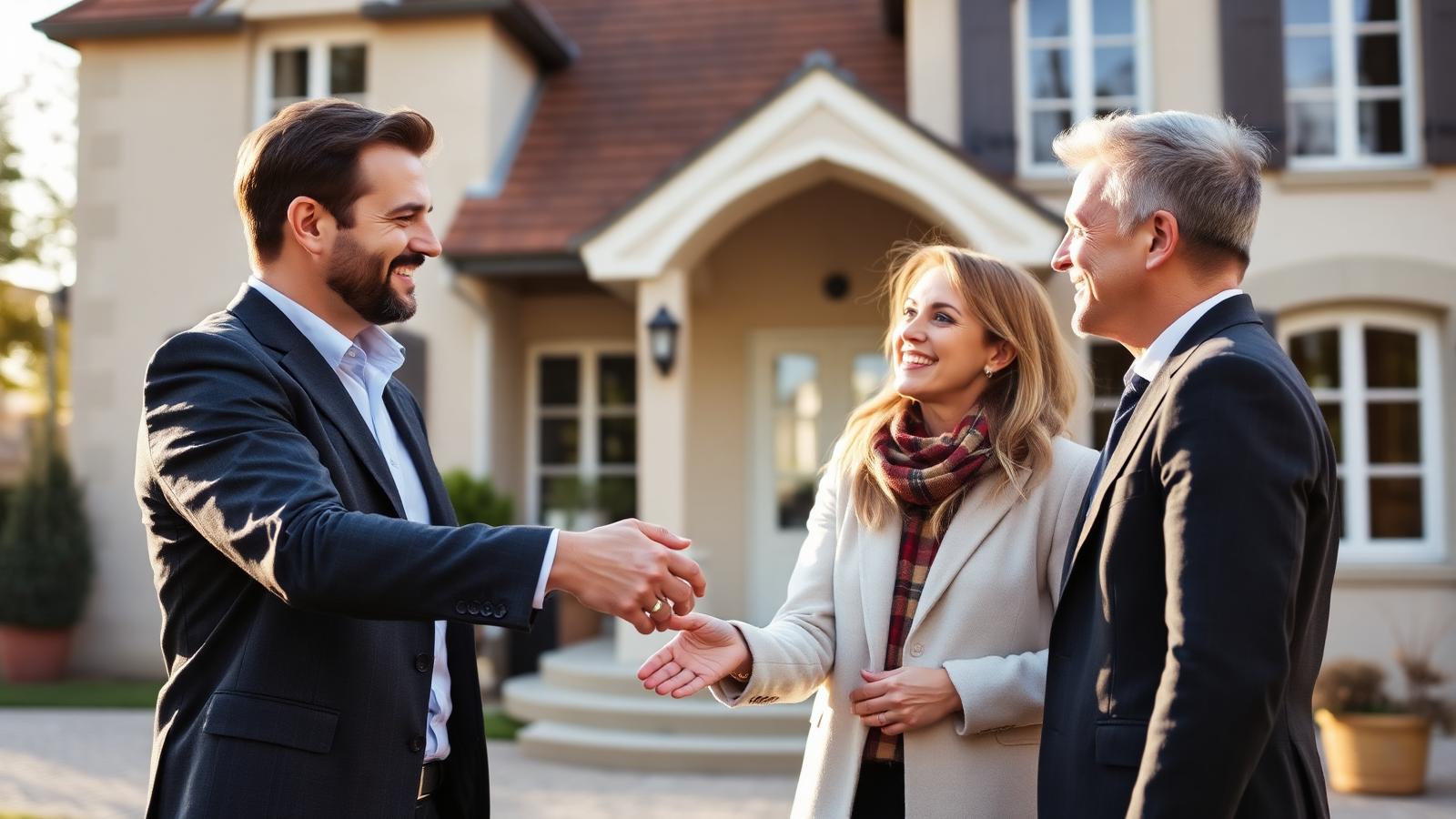 Conseillers WG Immo accueillant des clients